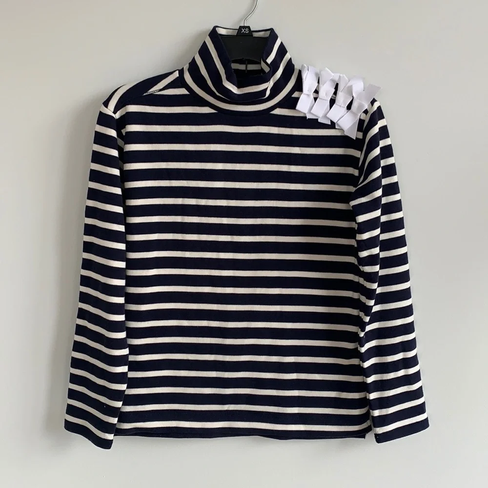 Jcrew mock neck bow sweater
